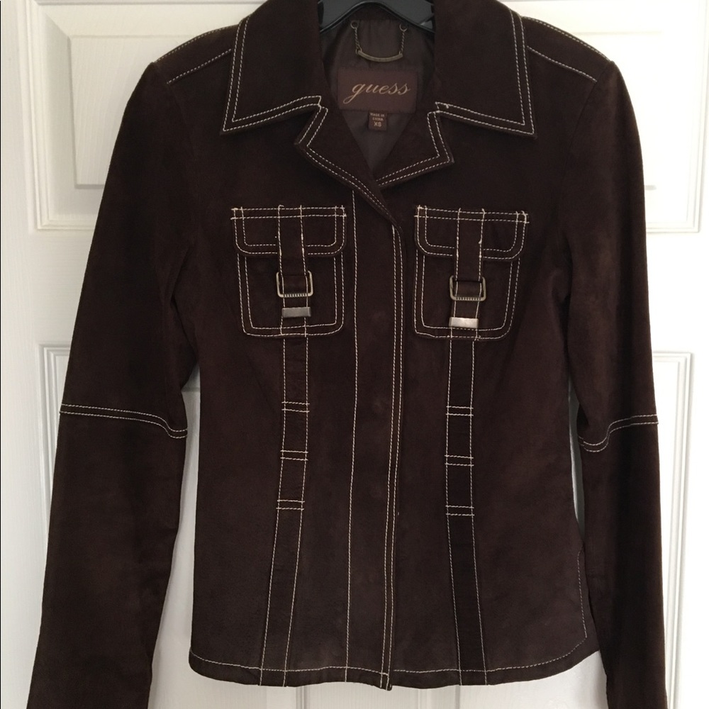 Vintage Guess Leather Suede Jacket